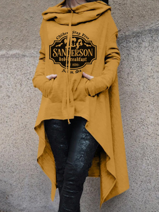 Sanderson Sisters Salem Hooded Long Sleeve Sweatshirt