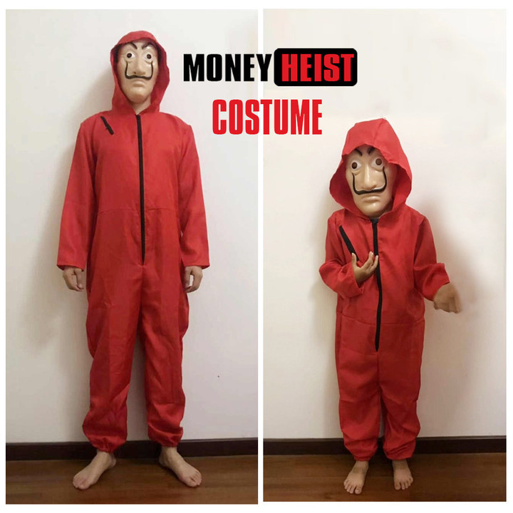 Kid Adult Money Heist Halloween Costume Ideas 2022 La Casa De Papel