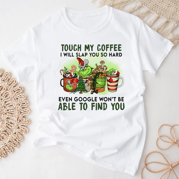 Grinch Coffee Christmas T-shirt