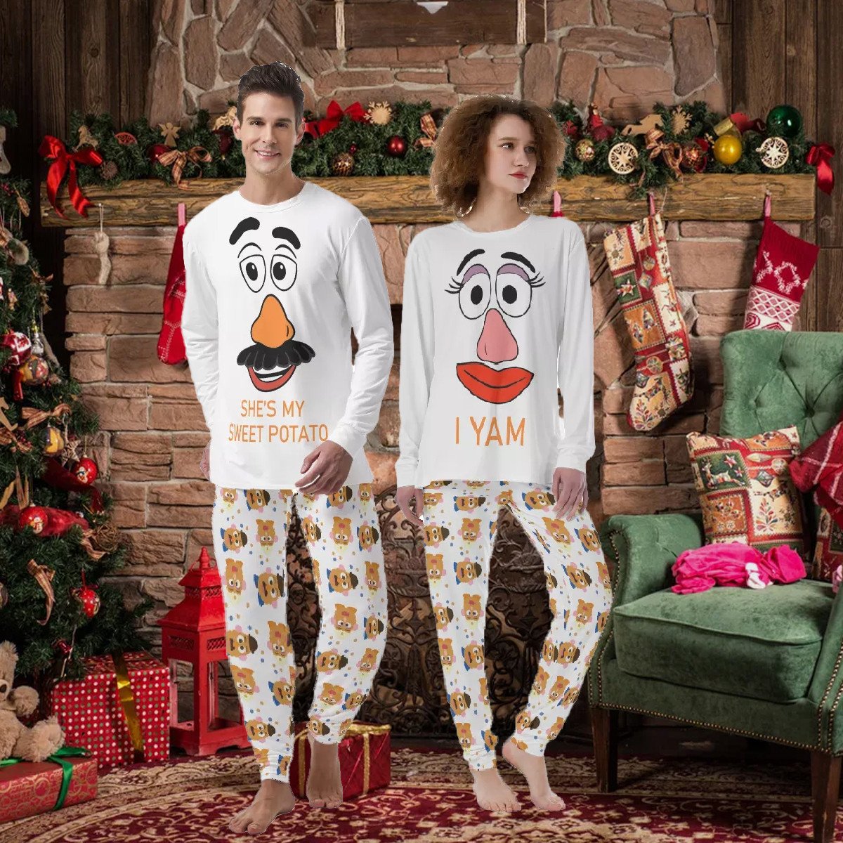 Matching Pajamas For Mr And Mrs Potato Couple
