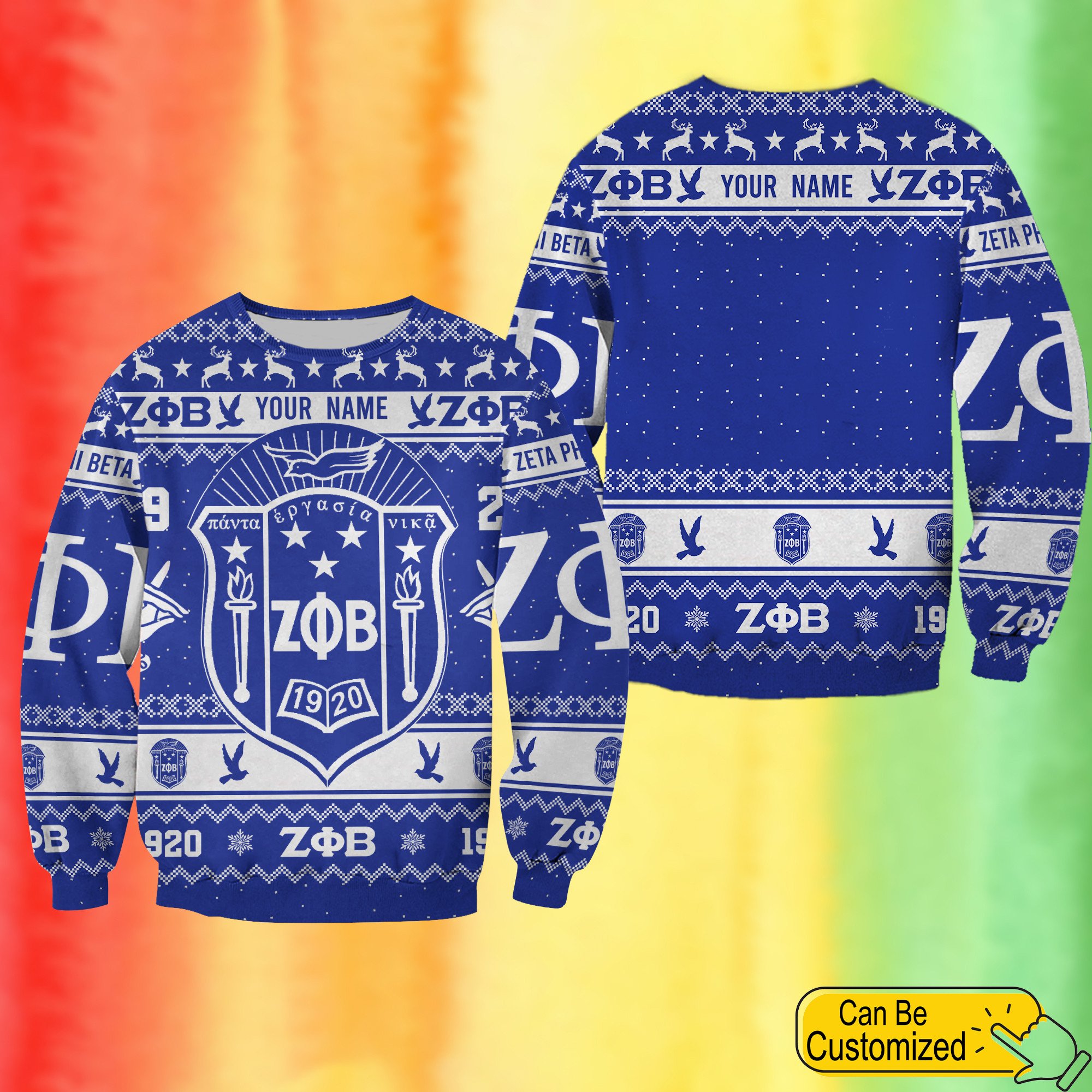 Personalized Zeta Phi Beta Sorority Sweatshirt Ugly Sweater