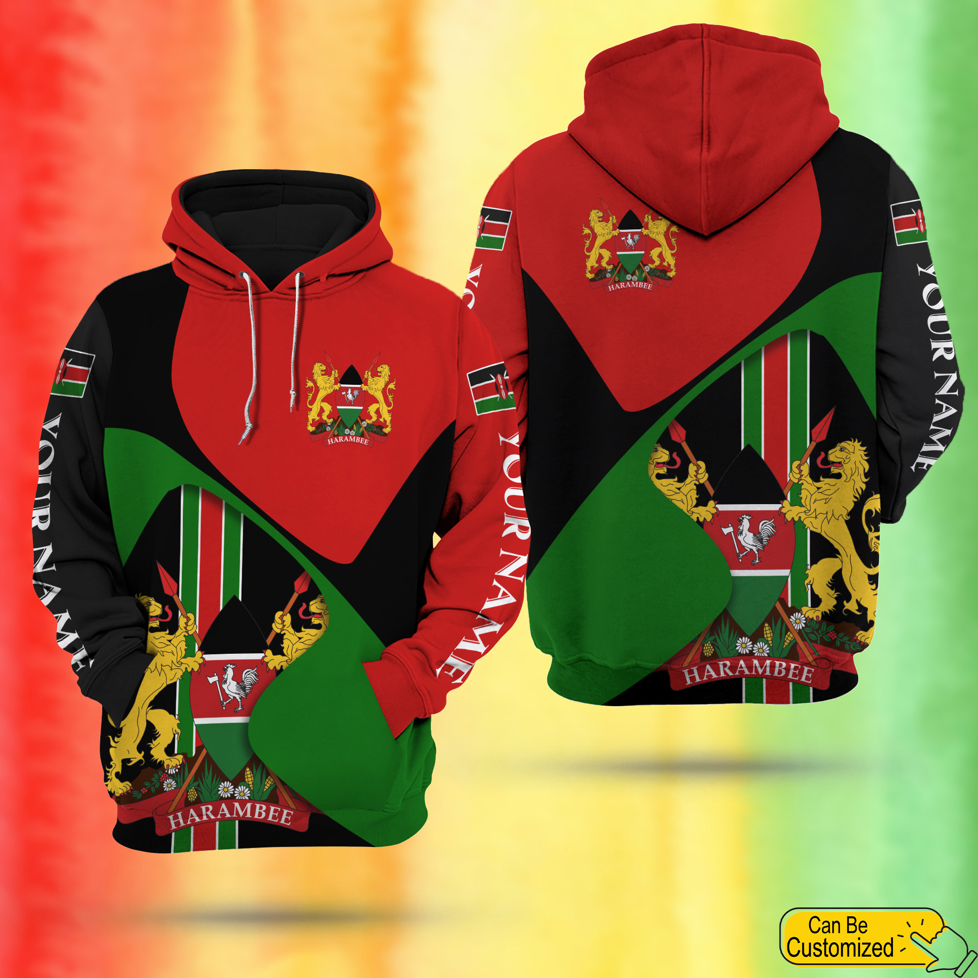 Personalized Kenya Africa Kenyan Outfit African Hoodie PAN3HD0315