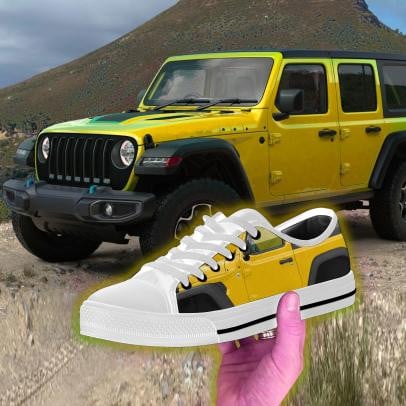 Yellow Jeep Low Top Shoes PANLTS0082