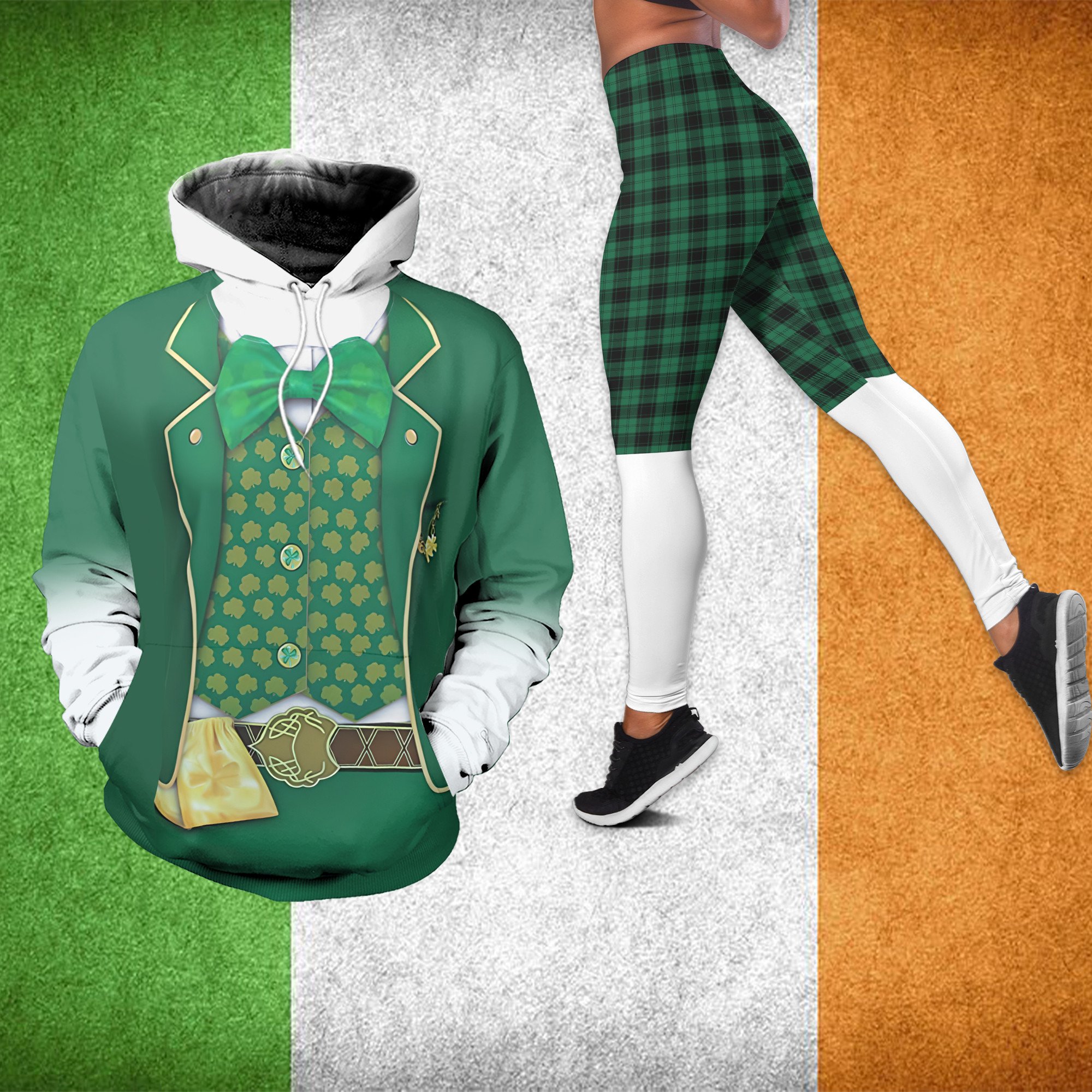 St Patrick’s Day Costume Hoodie And Legging Set