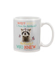 Cute Butterflies And Racoon Attitude Really Gift For Racoon Lovers Mug