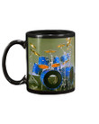 Blue Drum Set Design Gift For Drummer Mug