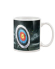 Archery Target Grey Sky Gift For Archey Lovers Mug