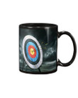 Archery Target Grey Sky Gift For Archey Lovers Mug