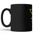 Wolf With Red Eyes Triangle Gift For Men Black Mug