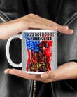 Usa Flag I Was Born To Be A Firefighter Gift For Firefighter Mug