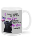 Black Cat Feel You In My Heart Gift For Cat Mom Mug