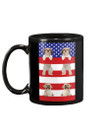 America Usa Flag In My Heart Shih Tzu Gift For Dog Lovers Mug