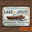 Personalized Lake House Where Memories Are Made Customized Classic Metal Signs
