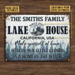 Personalized Lake House Make Yourself The Water Customized Classic Metal Signs
