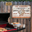 Personalized Grilling Backyard Brew BBQ Customized Classic Metal Signs
