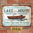 Personalized Lake House Make Yourself Heaven Customized Classic Metal Signs