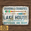 Personalized Boating Lake House Customized Classic Metal Signs