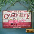 Personalized Camping Flamingo Home Is Where Customized Wood Rectangle Sign