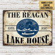 Personalized Canoeing Lake House Customized Classic Metal Signs