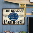Personalized Canoeing Lake House Customized Classic Metal Signs