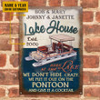 Personalized Pontoon Lake House Crazy 2 Customized Classic Metal Signs