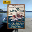 Personalized Pontoon Lake House Crazy 2 Customized Classic Metal Signs