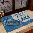Pontoon At The Lake Customized Doormat