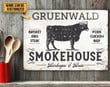 Personalized BBQ Smokehouse Classic Metal Signs
