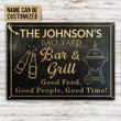 Personalized Grilling Backyard Good Food Customized Classic Metal Signs