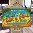 Personalized Grilling Summer Good Food Good Friends Custom Wood Rectangle Sign