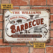 Personalized Grilling World Famous BBQ Customized Classic Metal Signs