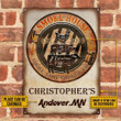 Personalized Grilling Smoke House Got 'Em Customized Classic Metal Signs