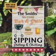Personalized BQQ Grilling Sipping Custom Flag