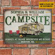 Personalized Camping 5th Wheel Welcome Customized Classic Metal Signs