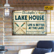 Personalized Boating Lake House Life Is Better Customized Classic Metal Signs