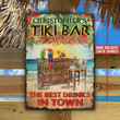 Personalized Tiki Bar Parrot Drinking Customized Classic Metal Signs