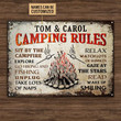 Personalized Camping Sit By The Campfire Customized Classic Metal Signs