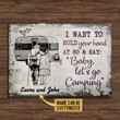 Personalized Camping Sketch Want To Hold Your Hand Customized Classic Metal Signs