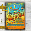 Personalized Grilling Summer Good Food Good Friends Custom Classic Metal Signs