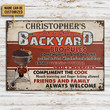 Personalized Grilling Come Hungry Customized Classic Metal Signs