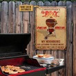 Personalized Grilling Listening To Customized Classic Metal Signs