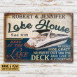 Personalized Boat Lake Don't Hide Crazy Customized Classic Metal Signs