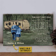 Personalized Camping Travel Trailer Green The Day I Met Customized Wood Rectangle Sign