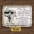Personalized Camping Sketch I Choose You Customized Classic Metal Signs