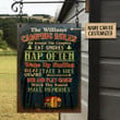 Personalized Camping Rules Sit Around Customized Classic Metal Signs