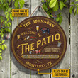Personalized Patio Grilling Listen To The Good Music Custom Wood Circle Sign