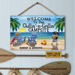 Personalized Grilling Chilling Campsite Customized Wood Rectangle Sign