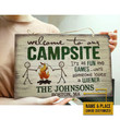 Personalized Camping All Fun And Games Customized Wood Rectangle Sign