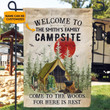 Personalized Camping Come To The Woods Customized Flag
