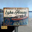 Personalized Fishing Boat Lake Don't Hide Crazy Customized Classic Metal Signs